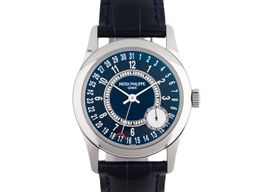 Patek Philippe Calatrava 6000G-012 (2015) - Blue dial 37 mm White Gold case