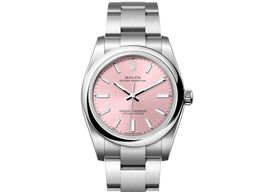 Rolex Oyster Perpetual 34 124200-0004 (2024) - Pink dial 28 mm Steel case