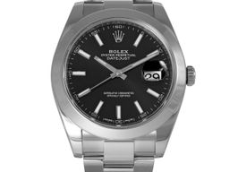 Rolex Datejust 41 126300 (2017) - Black dial 41 mm Steel case
