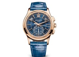 Patek Philippe Annual Calendar Chronograph 5905R-010 (2025) - Blue dial 42 mm Rose Gold case