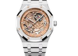 Audemars Piguet Royal Oak Double Balance Wheel Openworked 15407ST.OO.1220ST.02 (2025) - Transparent dial 41 mm Steel case