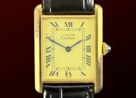 Cartier Tank 590005 (1990) - Champagne wijzerplaat 23mm Goud/Staal