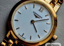 Longines Flagship L4.216.6.22.6 (2024) - Wit wijzerplaat 24mm Geelgoud