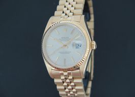 Rolex Datejust 16018 (1978) - Silver dial 36 mm Yellow Gold case