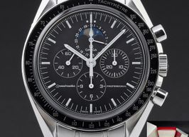 Omega Speedmaster Moonphase 3576.50 (Onbekend (willekeurig serienummer)) - Zwart wijzerplaat 42mm Staal