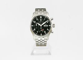 IWC Pilot Chronograph IW388113 (2024) - Zwart wijzerplaat 41mm Staal