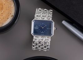 Omega De Ville 8272 (1974) - Blauw wijzerplaat 32mm Zilver