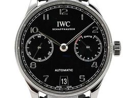 IWC Portuguese Automatic IW500703 (2017) - Black dial 42 mm Steel case