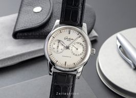 Glashütte Original Senator Hand Date 1-39-58-02-02-04 (Onbekend (willekeurig serienummer)) - Zilver wijzerplaat 40mm Staal