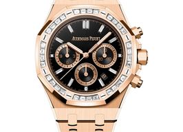 Audemars Piguet Royal Oak Chronograph 26715OR.ZZ.1356OR.02 (2025) - Zwart wijzerplaat 38mm Roségoud