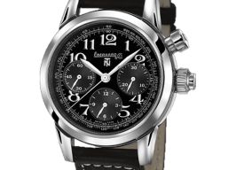 Eberhard & Co. Tazio Nuvolari 31068.1 CP (2026) - Black dial 42 mm Steel case