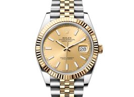 Rolex Datejust 41 126333-0010 (2024) - Champagne dial 41 mm Gold/Steel case