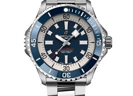 Breitling Superocean 46 A17378E71C1A1 (2025) - Blauw wijzerplaat 46mm Staal