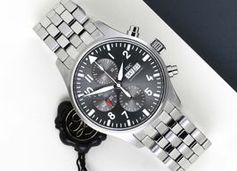 IWC Pilot Spitfire Chronograph IW377719 (2017) - Zwart wijzerplaat 43mm Staal