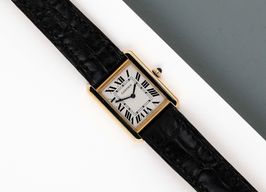 Cartier Tank Solo W5200002 (2015) - White dial 31 mm Yellow Gold case