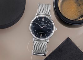 IWC Portofino Automatic IW356502 (2012) - Black dial 40 mm Steel case