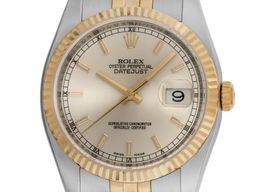 Rolex Datejust 36 116233 (2010) - Silver dial 36 mm Gold/Steel case