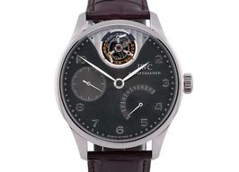 IWC Portuguese Tourbillon IW504207 (Unknown (random serial)) - Grey dial 44 mm White Gold case