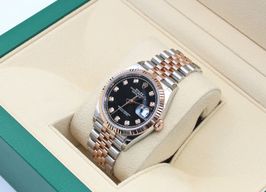 Rolex Datejust 36 126231 (Unknown (random serial)) - Black dial 36 mm Gold/Steel case