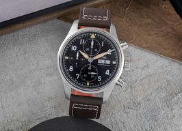 IWC Pilot Spitfire Chronograph IW387903 (Onbekend (willekeurig serienummer)) - Zwart wijzerplaat 41mm Staal