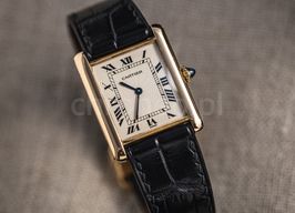 Cartier Tank 96065 (Onbekend (willekeurig serienummer)) - Wit wijzerplaat 29mm Geelgoud