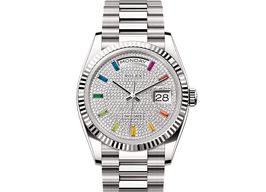 Rolex Day-Date 36 128239 (2025) - Diamant wijzerplaat 36mm Witgoud
