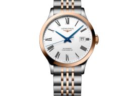 Longines Record L2.820.5.11.7 (2025) - White dial 39 mm Gold/Steel case