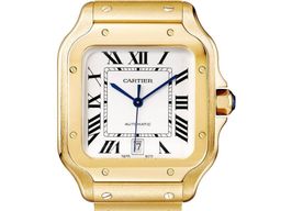 Cartier Santos WGSA0029 (2026) - Silver dial 40 mm Yellow Gold case