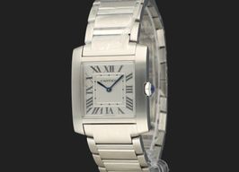 Cartier Tank Française WSTA0074 (2023) - Silver dial 32 mm Steel case