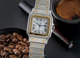 Cartier Santos 2961 (1986) - White dial 29 mm Gold/Steel case