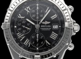 Breitling Crosswind Chronograph A13355 (2002) - Zwart wijzerplaat 43mm Staal