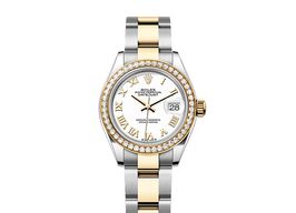 Rolex Lady-Datejust 279383RBR (2025) - White dial 28 mm Gold/Steel case