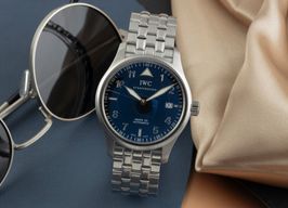 IWC Pilot Mark IW325312 (Onbekend (willekeurig serienummer)) - Zwart wijzerplaat 38mm Staal