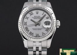 Rolex Lady-Datejust 179174 (2013) - Zilver wijzerplaat 26mm Staal