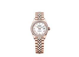 Rolex Lady-Datejust 279135RBR (2025) - Wit wijzerplaat 28mm Roségoud