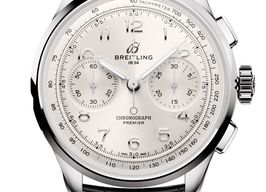 Breitling Premier AB0930371G1P1 (2026) - Zilver wijzerplaat 40mm Staal