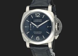 Panerai Luminor Marina PAM01370 (2024) - Blauw wijzerplaat 40mm Staal