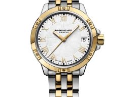 Raymond Weil Unknown 5960-STP-00308 (2026) - Wit wijzerplaat 30mm Goud/Staal