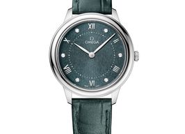 Omega De Ville 434.13.30.60.60.001 (2025) - Turquoise wijzerplaat 30mm Staal