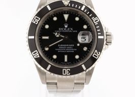 Rolex Submariner Date 16610 (2002) - Zwart wijzerplaat 40mm Staal