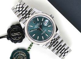 Rolex Datejust 41 126334 (2023) - Groen wijzerplaat 41mm Staal