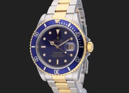 Rolex Submariner Date 16613 (1990) - Paars wijzerplaat 40mm Goud/Staal