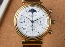 IWC Da Vinci IW3750 (1989) - Wit wijzerplaat 39mm Geelgoud