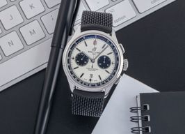 Breitling Premier AB0118221G1P1 (Unknown (random serial)) - Silver dial 42 mm Steel case