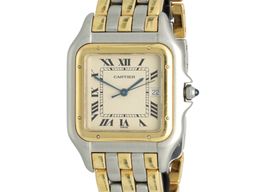 Cartier Panthère 187957 (1990) - White dial 29 mm Gold/Steel case