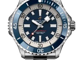 Breitling Superocean 46 A17378E71C1A1 (2026) - Blauw wijzerplaat 46mm Staal