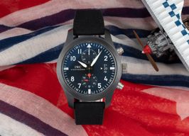 IWC Pilot Chronograph IW388001 (Onbekend (willekeurig serienummer)) - Zwart wijzerplaat 46mm Keramiek