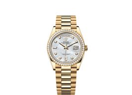 Rolex Day-Date 36 128348RBR (2025) - Parelmoer wijzerplaat 36mm Geelgoud