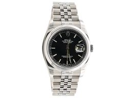 Rolex Datejust 36 116200 (Unknown (random serial)) - Black dial 36 mm Steel case