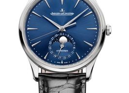 Jaeger-LeCoultre Master Ultra Thin Moon Q1368480 (2024) - Blauw wijzerplaat 39mm Staal